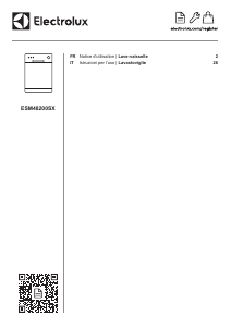 Manuale Electrolux ESM48200SX Lavastoviglie