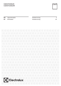 Bruksanvisning Electrolux CSA47230UW Diskmaskin