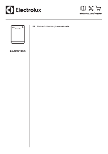 Mode d’emploi Electrolux ESZ89310SX Lave-vaisselle