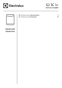 Bruksanvisning Electrolux ESS48310UW Diskmaskin