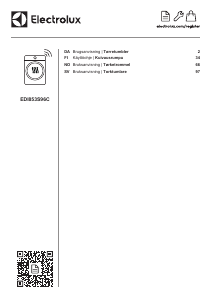 Brugsanvisning Electrolux EDI853S96C Tørretumbler