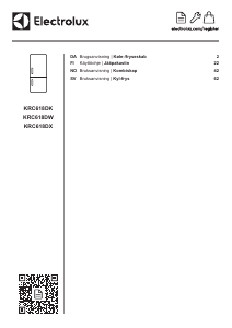 Bruksanvisning Electrolux KRC618DW Kyl-frys