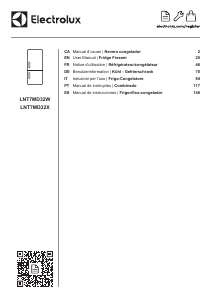 Manual Electrolux LNT7MD32W Frigorífico combinado