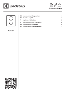 Brugsanvisning Electrolux HOI336F Kogesektion