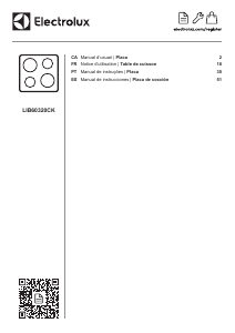 Manual Electrolux LIB60320CK Placa