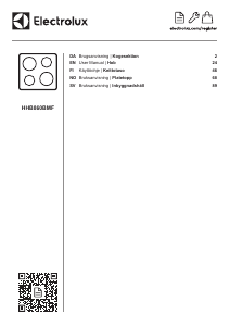 Brugsanvisning Electrolux HHB860BMF Kogesektion