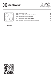 Manual de uso Electrolux CIL63443 Placa