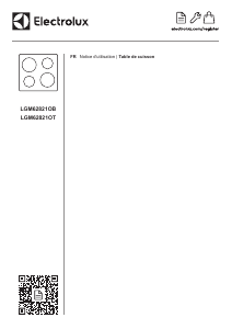 Mode d’emploi Electrolux LGM62821OB Table de cuisson