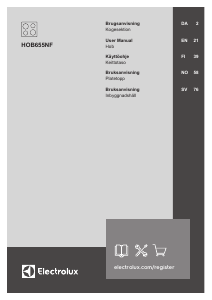 Käyttöohje Electrolux HOB655NF Keittotaso