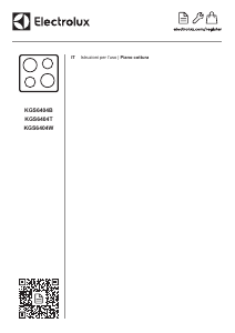 Manuale Electrolux KGS6404T Piano cottura