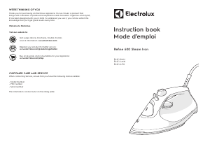 Bruksanvisning Electrolux E6SI1-2MN Refine 600 Strykjärn