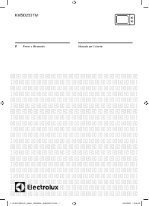 Manuale Electrolux KMSD253TMH Microonde