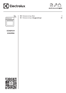 Bruksanvisning Electrolux XO83PBK Ovn