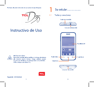 Manual de uso TCL D35 Teléfono móvil