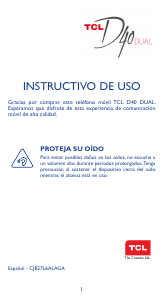 Manual de uso TCL D40 Dual Teléfono móvil