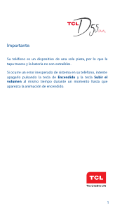 Manual de uso TCL D55 Dual Teléfono móvil