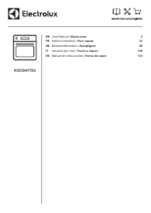 Manuale Electrolux KOCDH77X2 Forno