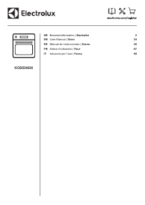 Manuale Electrolux KODEH60X Forno