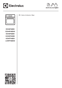 Mode d’emploi Electrolux KOHDP46BK Four