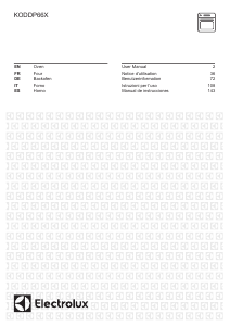 Manuale Electrolux KODDP66X Forno