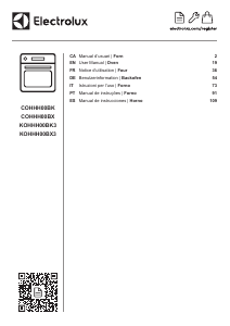 Manual Electrolux COHHH00BX Forno