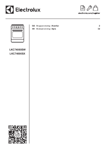 Brugsanvisning Electrolux LKC74000SX Komfur