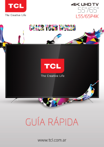 Manual de uso TCL L55P4K Televisor de LED