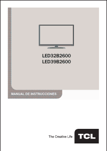 Manual de uso TCL LED39B2600 Televisor de LED