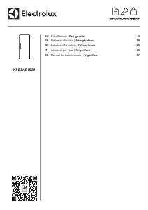 Manual de uso Electrolux KFB2AE10S1 Refrigerador