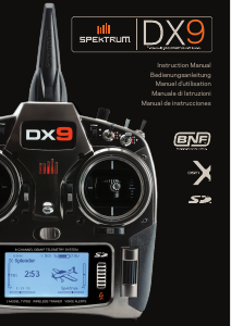 Manual de uso Spektrum DX9 Control RC