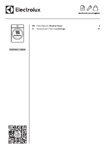 Manuale Electrolux EW9W216BW Lavasciuga