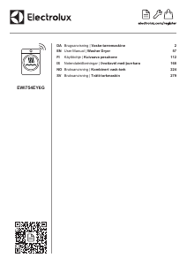 Käyttöohje Electrolux EWI754EY6G Kuivaava pesukone