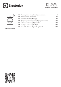 Vadovas Electrolux EW7F3494FQE Skalbimo mašina