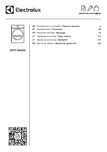 Vadovas Electrolux EW7F3684SE Skalbimo mašina