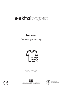 Bedienungsanleitung Elektra Bregenz TKFX 83302 Trockner