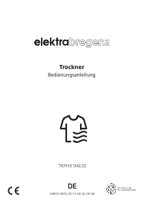 Bedienungsanleitung Elektra Bregenz TKFHX 94110 Trockner