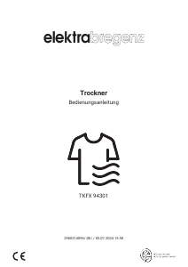 Bedienungsanleitung Elektra Bregenz TKFX 94301 Trockner