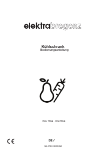 Bedienungsanleitung Elektra Bregenz KIC 1453 Kühlschrank