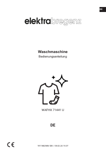 Bedienungsanleitung Elektra Bregenz WAFHX 71441 U Waschmaschine