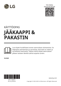Käyttöohje LG GBV22NCDEP Jääkaappipakastin