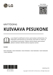 Käyttöohje LG W4X1095NWB Kuivaava pesukone