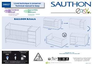 Handleiding Sauthon BJ101A Balloon Babybed