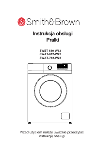 Bruksanvisning Smith&Brown SWAT-712-W23 Tvättmaskin