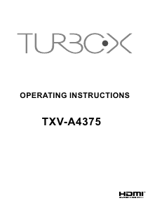 Manual Turbo-X TXV-A4375 LED Television
