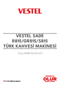 Kullanım kılavuzu Vestel GR815 Kahve makinesi
