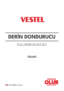 Kullanım kılavuzu Vestel CDL601 Dondurucu