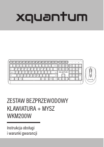 Instrukcja XQUANTUM WKM200W Klawiatura