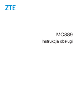 Instrukcja ZTE MC889 Router