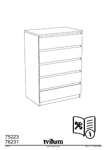 Priručnik Tvilum 75223 Komoda