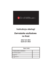 Instrukcja Smith&Brown SZUF-231-WE3 Zamrażarka